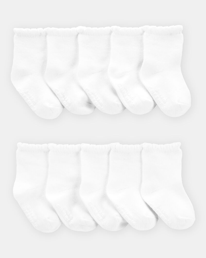 B&eacute;b&eacute; 10 paires de chaussettes mi-mollet, image 1 sur 1 diapositives