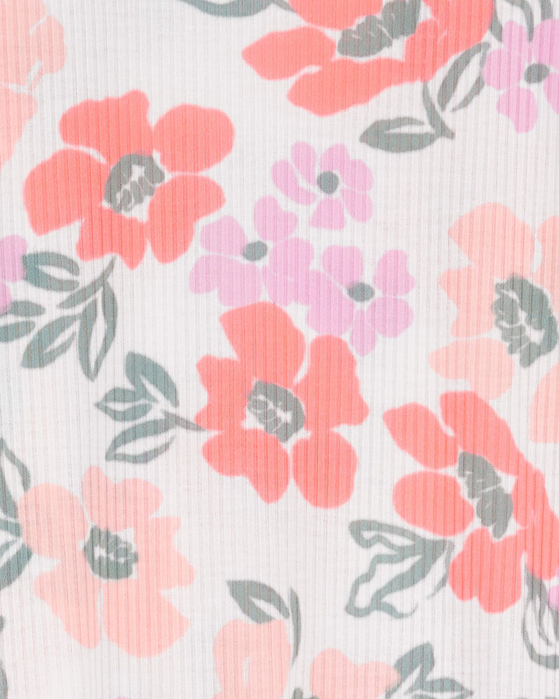 Kid 2-Piece Floral Loose Fit Pyjamas, image 2 of 3 slides