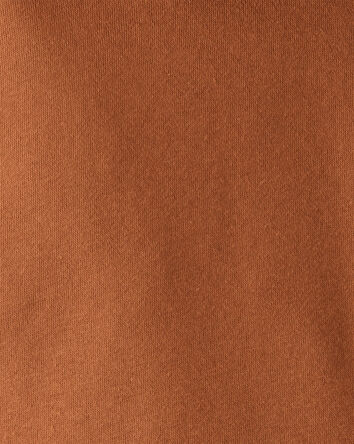 Toddler Boy Solid Fleece Long-Sleeve Hoodie - Brown, 