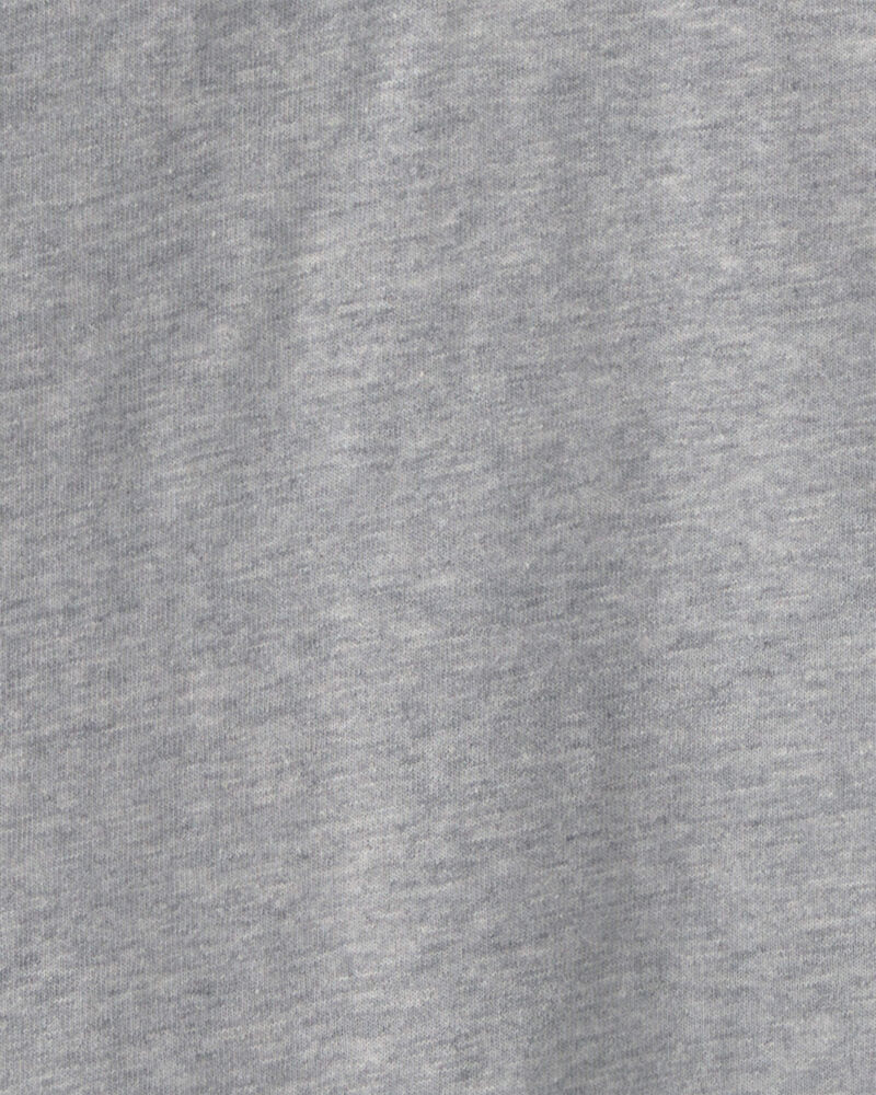 Boys Long-Sleeve Quarter-Zip Polo Shirt - Gray, image 2 of 3 slides