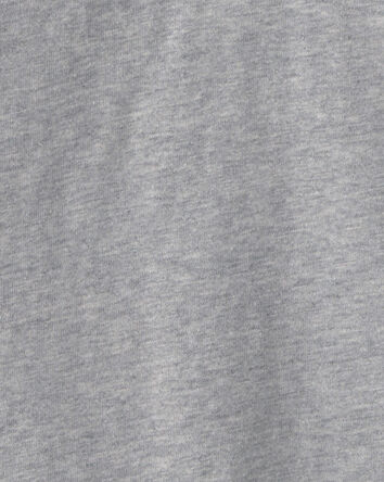 Gar&ccedil;ons - Polo manches longues et fermeture &agrave; glissi&egrave;re un quart &agrave; bandes de couleur - Gris, 