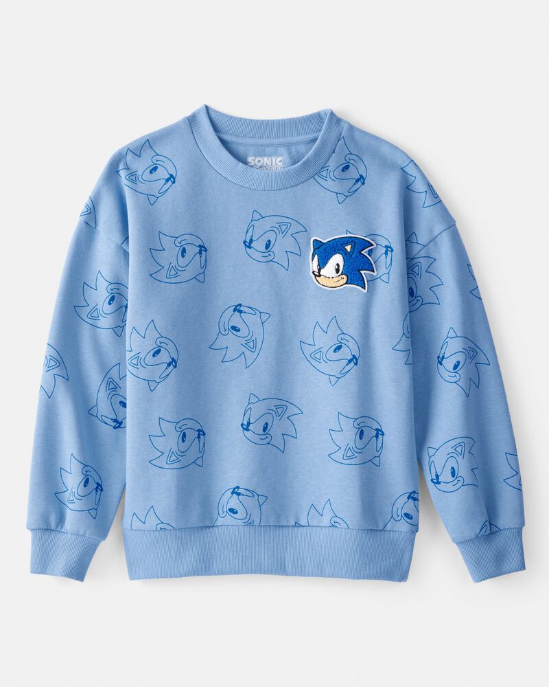 Boys Sonic the Hedgehog&trade; Pullover Sweatshirt - Blue, image 1 of 2 slides
