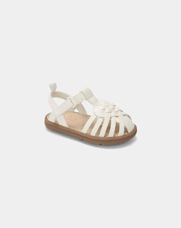 B&eacute;b&eacute; fille - Sandales Every Step&reg; pour marcheurs d&eacute;butants - Blanc, 