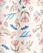 Girls 2-Pack Floral Bunnies Nightgowns, image 4 of 6 slides