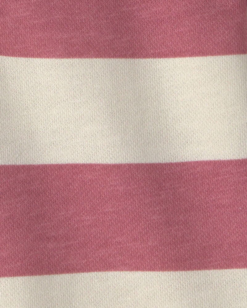 Toddler Girl Organic Cotton French Terry Rugby Polo, image 3 of 4 slides
