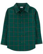 Plaid Button-Front Shirt, image 1 of 4 slides