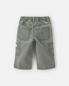 Baby Boy Splatter Paint Wide-Leg Carpenter Pants - Green, image 2 of 5 slides