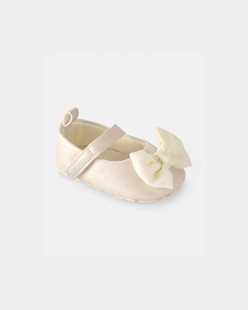 Baby Girl Mary Jane Dress Shoes - White, image 1 of 5 slides