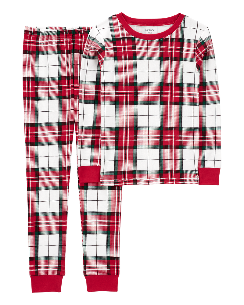 Cotton tartan pyjamas top