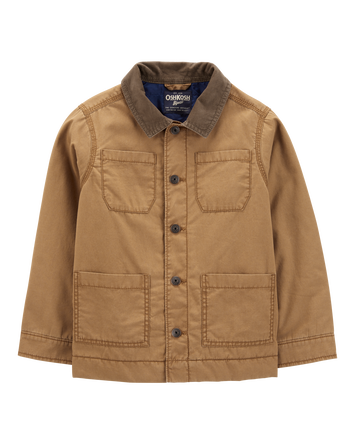 Kid Button-Front Barn Jacket, 