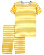 2-Piece Striped 100% Snug Fit Cotton Pyjamas, image 1 of 2 slides