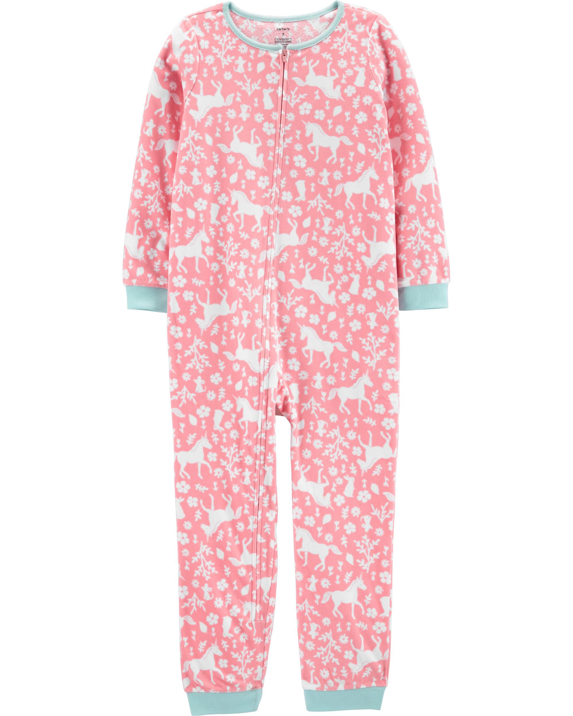 1 Piece Unicorn Fleece Footless Pjs Carter S Oshkosh Canada