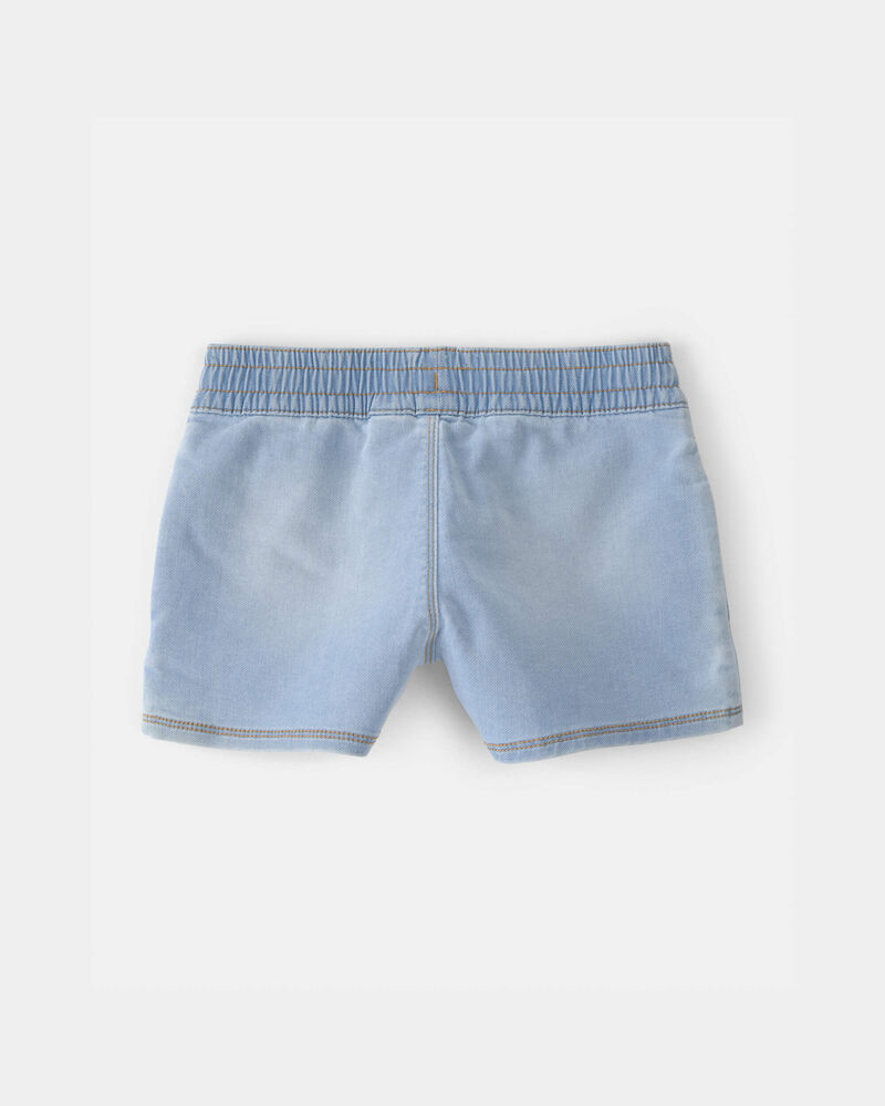 Filles - Short &agrave; enfiler en denim - D&eacute;lav&eacute; clair, image 2 sur 3 diapositives