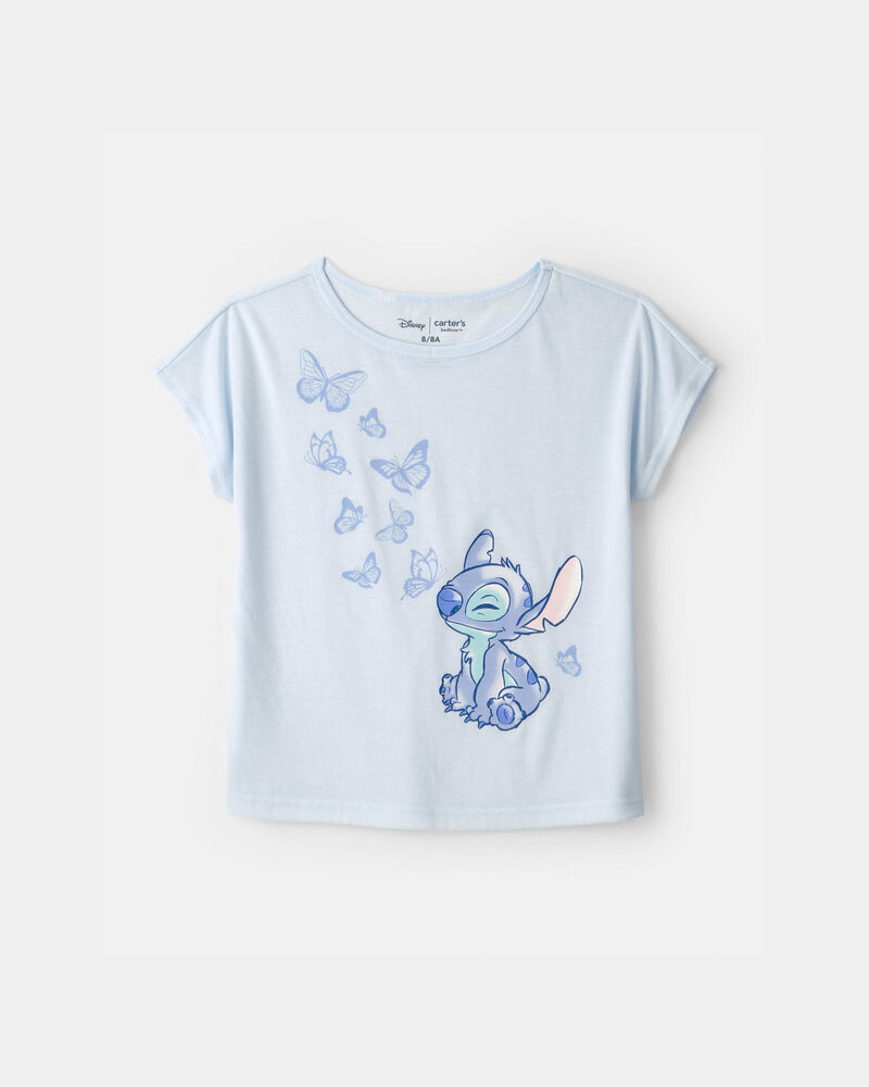 Filles - Pyjama 2 pi&egrave;ces &agrave; manches courtes Disney&copy; Lilo & Stitch - Bleu, image 2 sur 5 diapositives