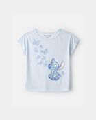 Filles - Pyjama 2 pi&egrave;ces &agrave; manches courtes Disney&copy; Lilo & Stitch - Bleu, image 2 sur 5 diapositives