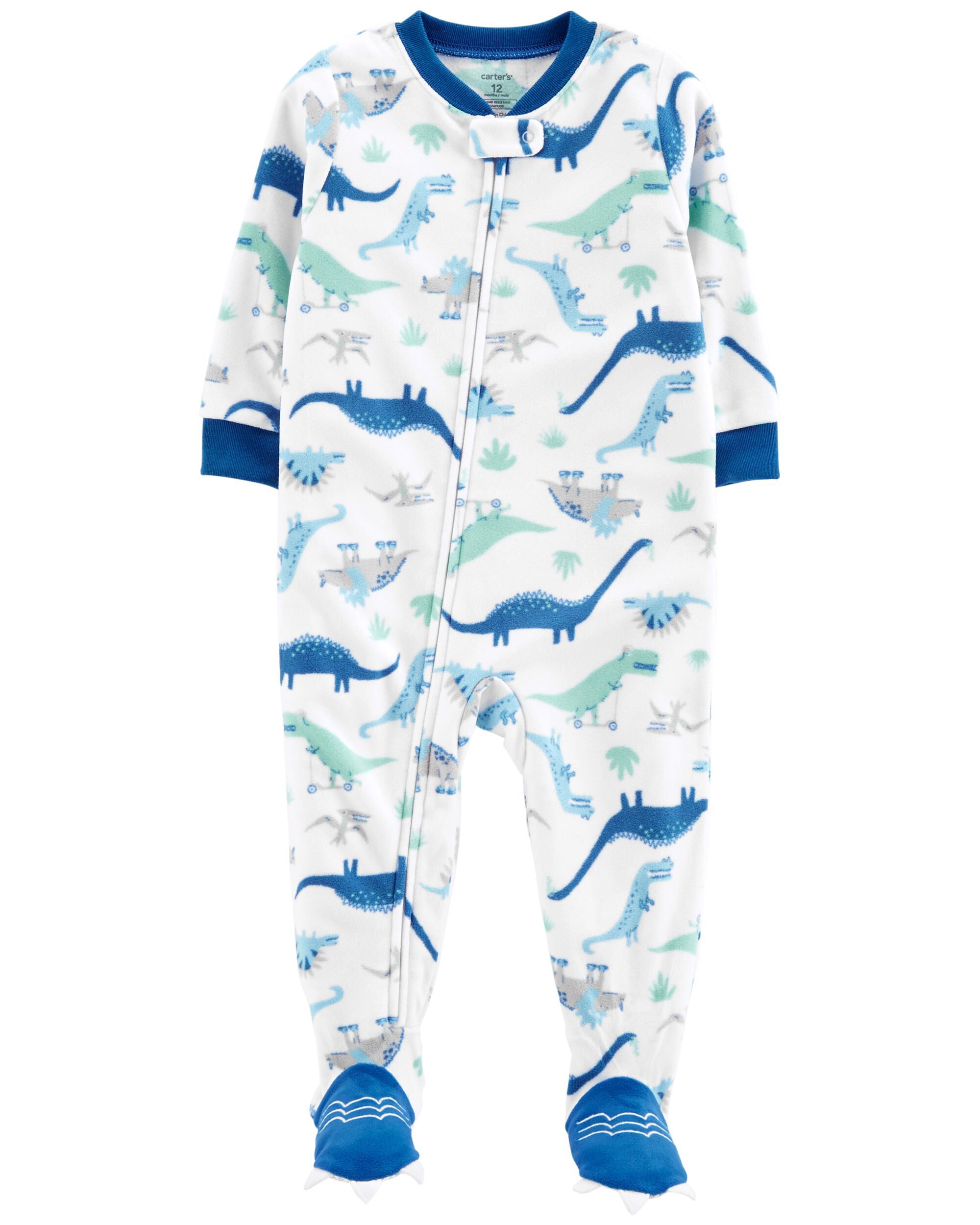carters one piece fleece pajamas