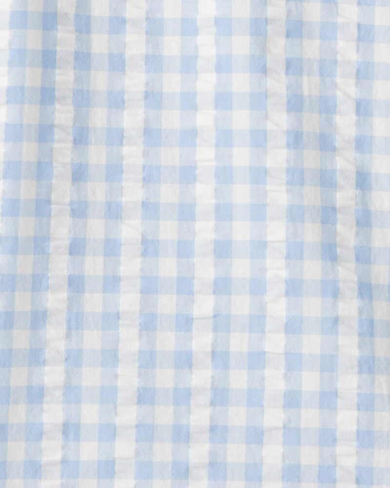Boys Gingham Button-Front Shirt Made with Organic Cotton, image 3 of 4 slides