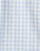 Boys Gingham Button-Front Shirt Made with Organic Cotton, image 3 of 4 slides