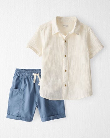 Kid 2-Piece Shorts Set Made with Organic Cotton, 