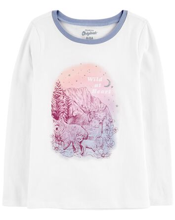 Wild At Heart Jersey Graphic Tee, 