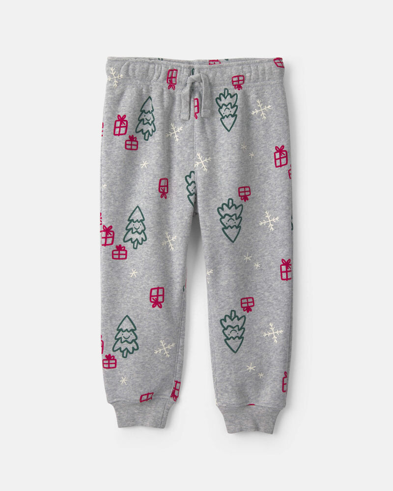 Tout-petit gar&ccedil;on - Ensemble 2 pi&egrave;ces haut manches longues et pantalon &laquo;Holiday Cheer&raquo; - Vert/Gris, image 2 sur 4 diapositives