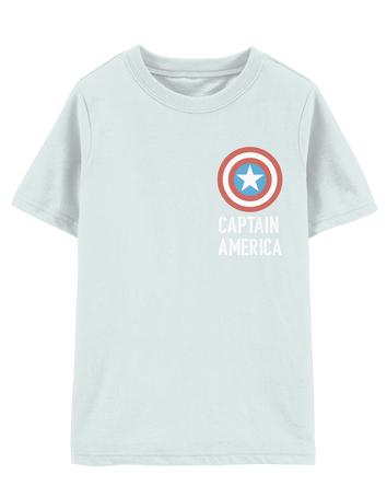 Kid Marvel™ Captain America Short-Sleeve Tee - Blue, 