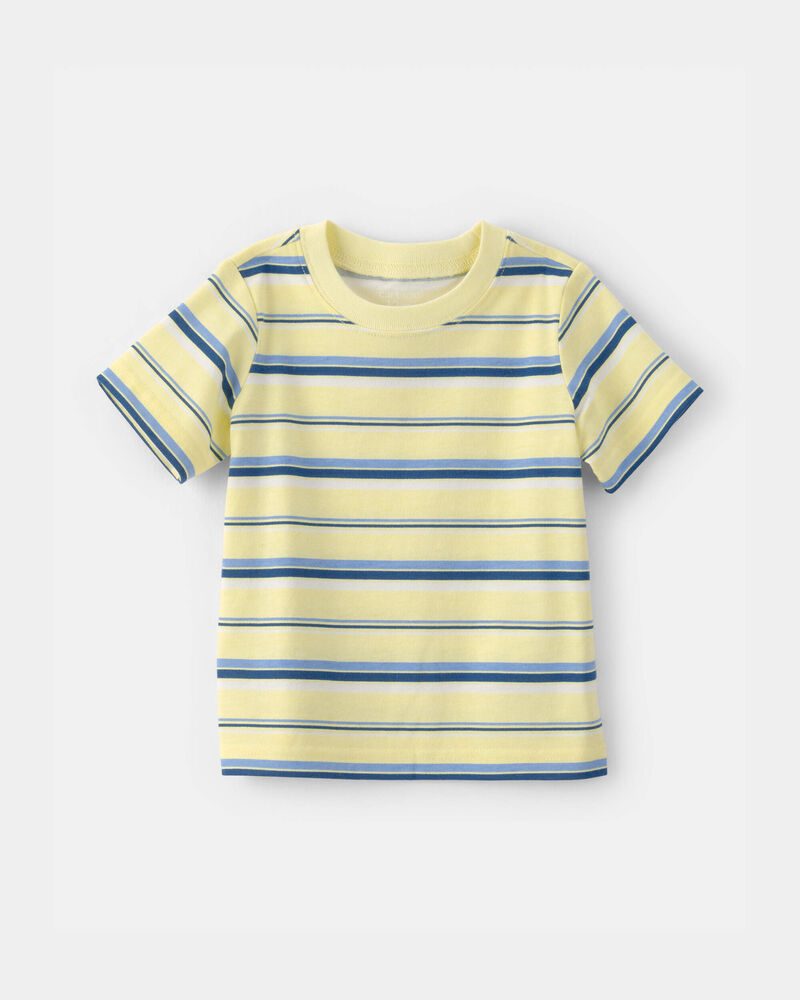 Baby Striped T-Shirt - Yellow/Blue, image 1 of 3 slides