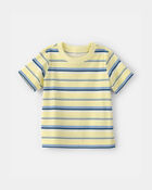 Baby Striped T-Shirt - Yellow/Blue, image 1 of 3 slides