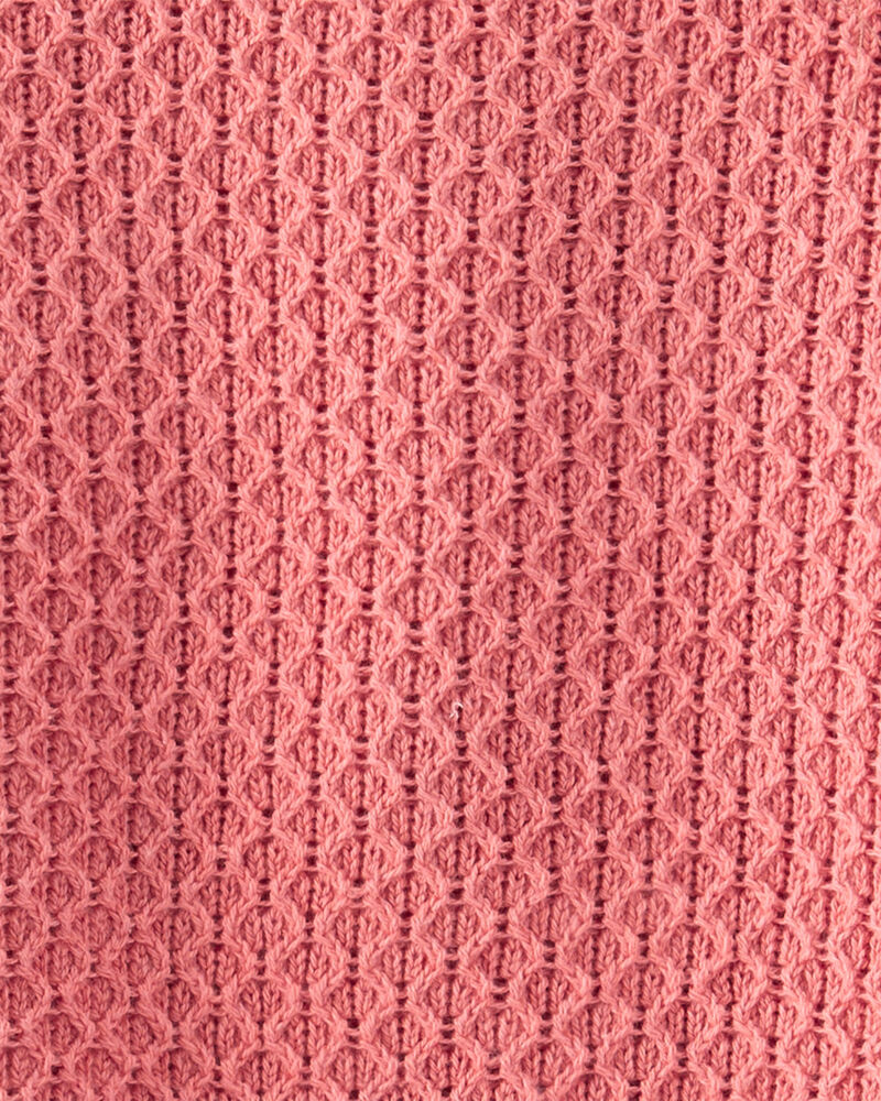 Toddler 2-Piece Organic Cotton Crotchet Knit Set, image 4 of 5 slides
