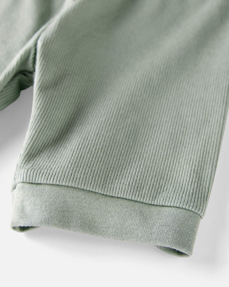 Toddler Organic Cotton Pyjama Set in Green, image 2 of 3 slides