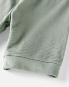 Toddler Organic Cotton Pyjama Set in Green, image 2 of 3 slides