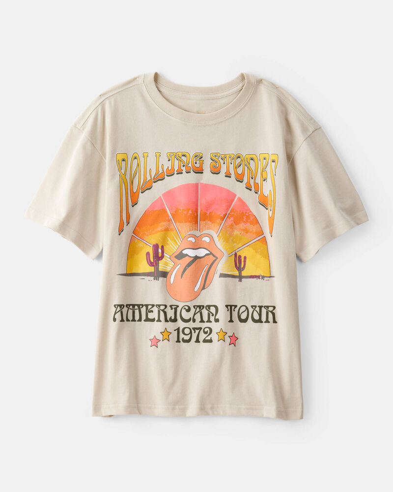 Jeune - T-shirt &agrave; manches courtes Rolling Stones - Cr&egrave;me, image 1 sur 5 diapositives
