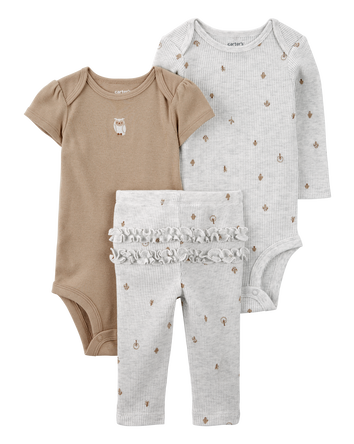 Baby 3-Piece Owl Little Character Set, 