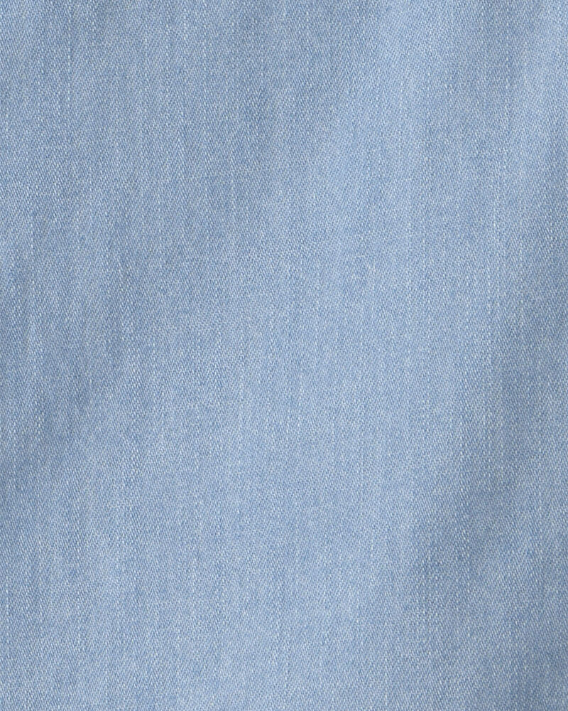 Toddler Boy Organic Cotton Chambray Button-Down Top, image 3 of 4 slides