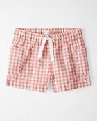 Toddler Gingham Shorts Made With Organic Cotton, image 1 of 6 slides
