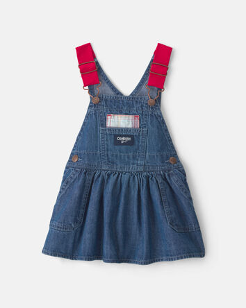 Baby Girl Chambray Denim Skirtall - Medium Wash, 