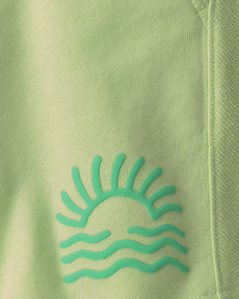 Gar&ccedil;ons - Short en jersey bouclette, coucher de soleil - Vert, image 3 sur 3 diapositives