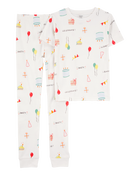 Kid 2-Piece Birthday 100% Snug Fit Cotton Pyjamas, image 1 of 3 slides