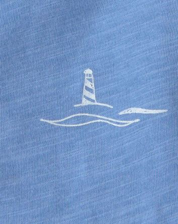 Baby Boy 2-Piece Sailboat Top & Short Set - Blue, 