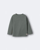 Tout-petit gar&ccedil;on - T-shirt &agrave; manches longues &agrave; imprim&eacute; &laquo;Chillin&rsquo;&raquo; - Olive, image 2 sur 7 diapositives