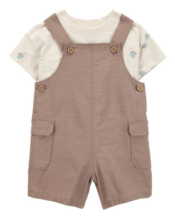 Baby 2-Piece Sunset Tee & Shortall Set, 
