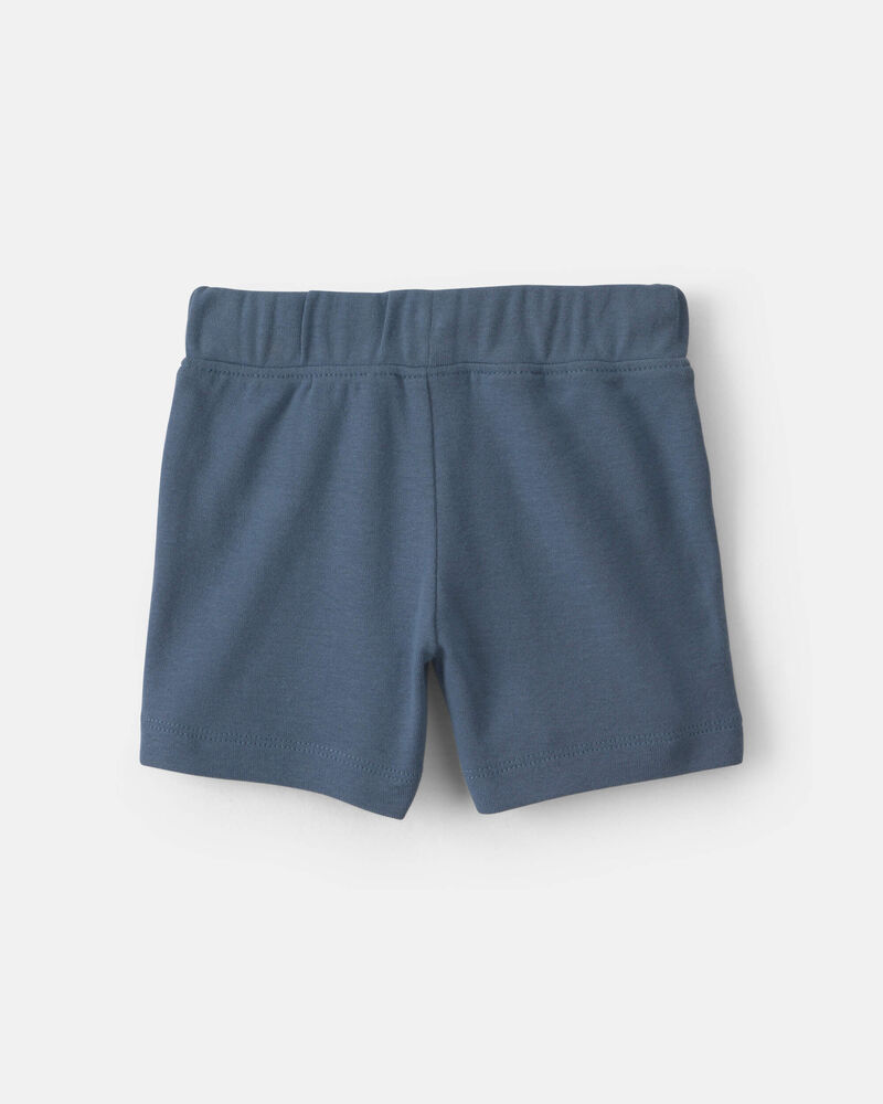 B&eacute;b&eacute; gar&ccedil;on - Emballage de 2 shorts en coton - Bleu, image 2 sur 4 diapositives