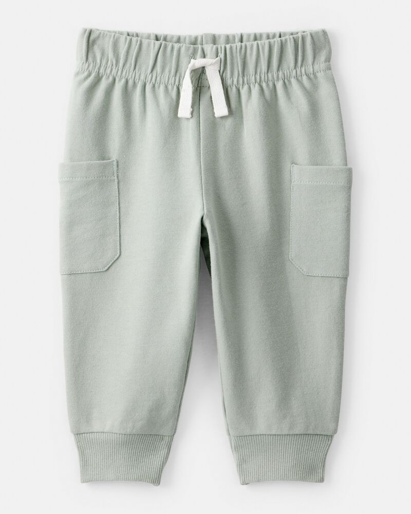 Baby Boy 2-Piece Airplane Thermal Bodysuit & Jogger Set - Green/White, image 2 of 6 slides