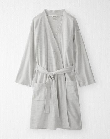 Adult Organic Cotton Rib Robe, 