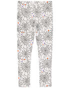 Enfant Leggings d'Halloween à motif de toile d'araignée, image 2 sur 4 diapositives