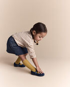 Toddler Girl Asymmetrical Denim Skirt - Blue, image 5 of 7 slides