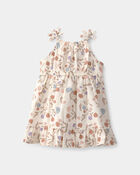 B&eacute;b&eacute; fille - Robe sans manches &agrave; motif floral - Blanc, image 2 sur 3 diapositives