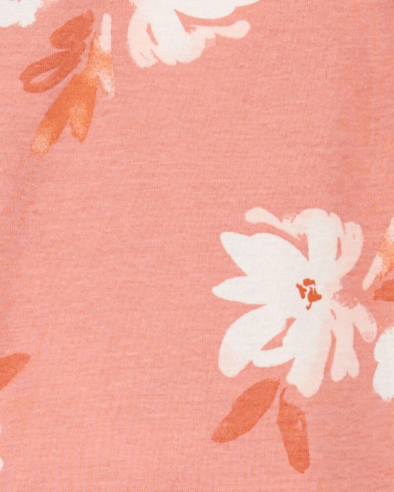 Baby 2-Piece Floral Sleeper Pyjamas and Cap Set, image 2 of 4 slides