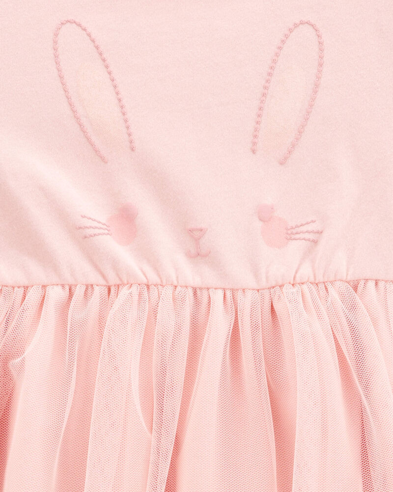 Baby Bunny Tutu Short-Sleeve Dress - Pink, image 3 of 4 slides