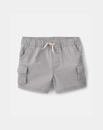 Baby Boy Cargo Pocket Shorts - Grey, 